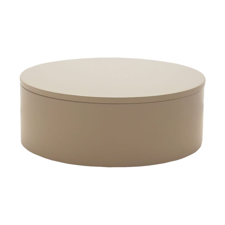 Matte lacquered storage box Ø20x7 cm - Fawn - Mojoo