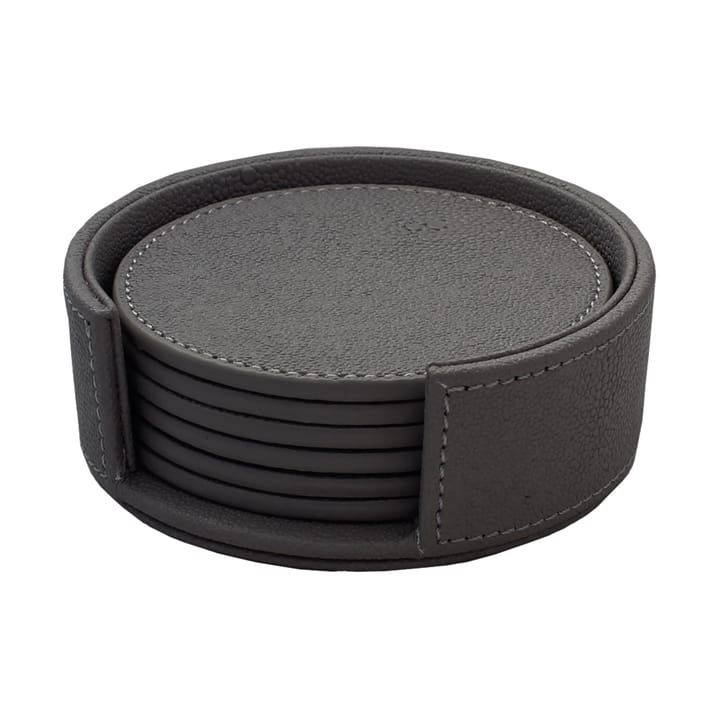 Sting coasters Ø12 cm 6-pack - Black - Mojoo