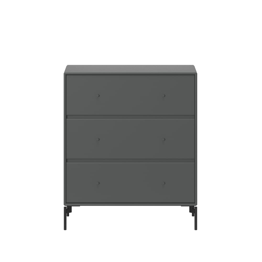 Montana Carry dresser Anthracite 04, black lacquered legs