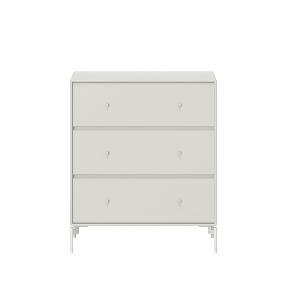 Montana Carry dresser Nordic 09, lacquered legs in snow