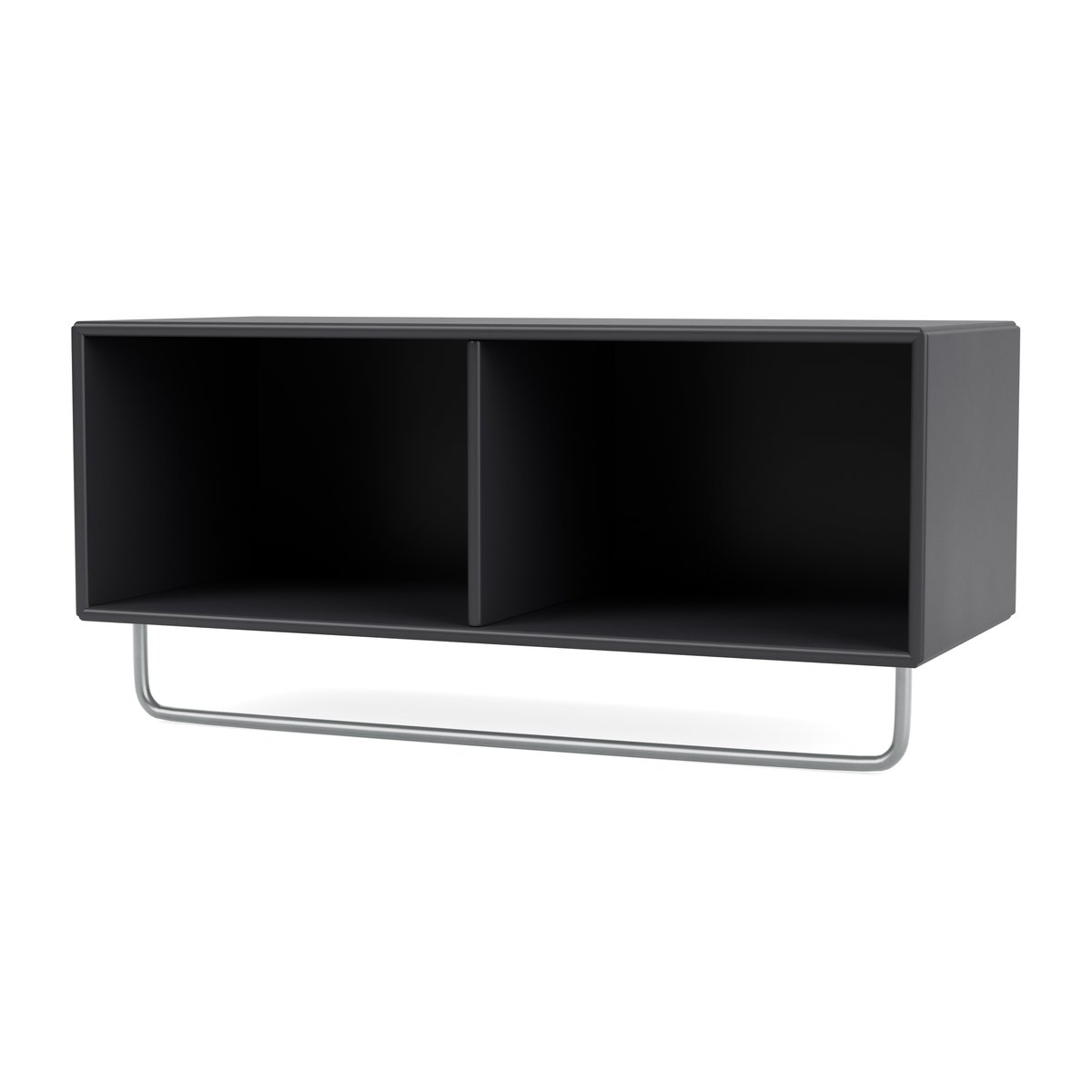 Montana COAT hat shelf with clothes rails Anthracite