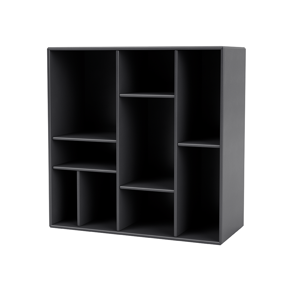 Montana COMPILE decorative shelf 69.6x69.6 cm Coal 36