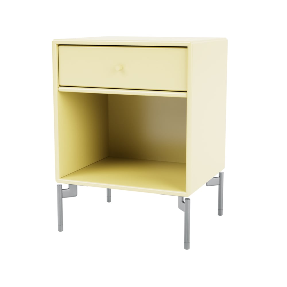 Montana Dream bedside table Camomile 159, chrome legs