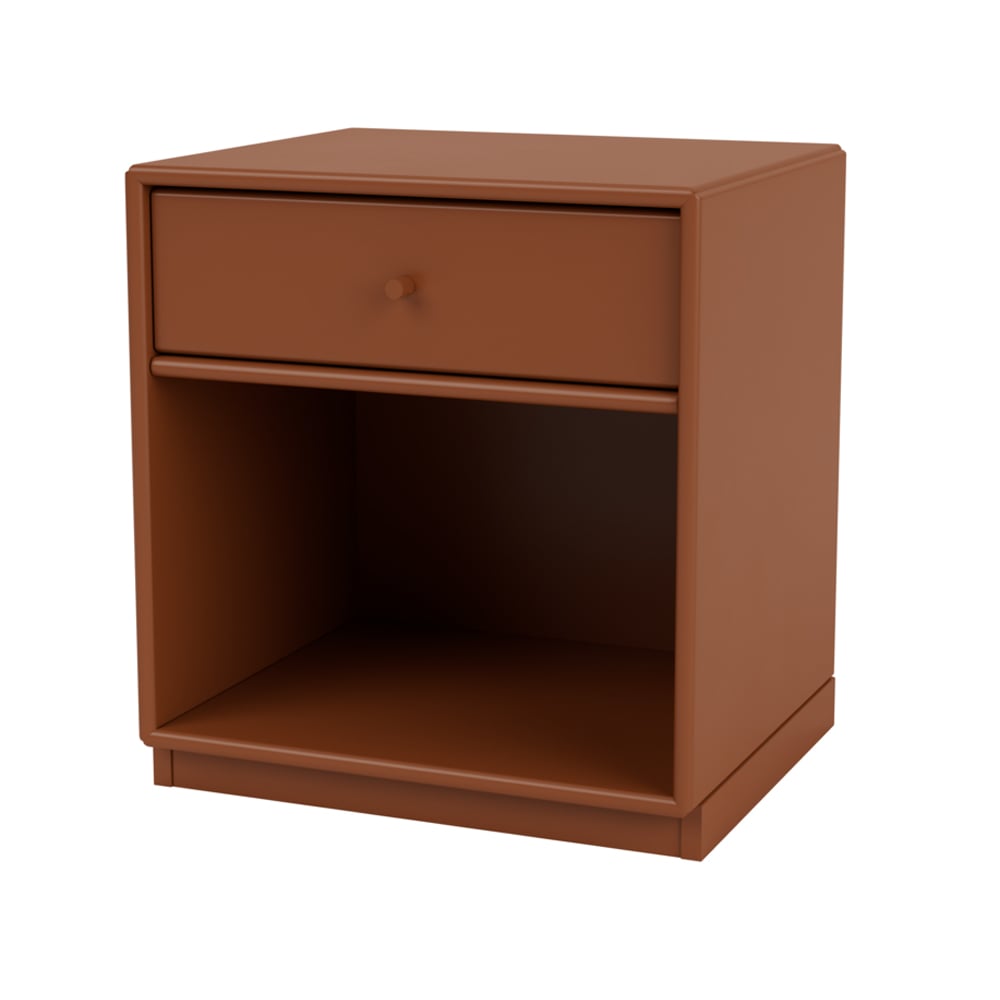 Montana Dream bedside table Hazelnut 146, base 3cm