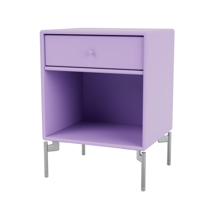 Dream bedside table - Iris 164, chrome legs - Montana