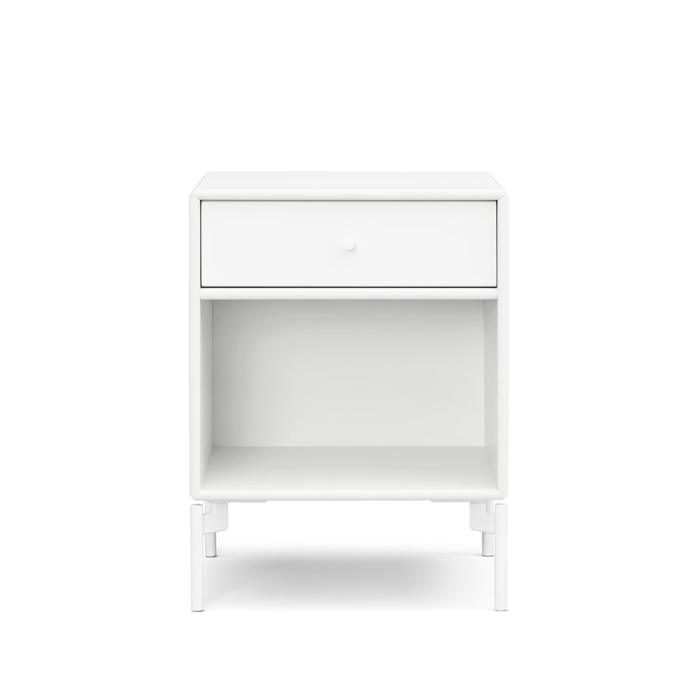 Montana Dream bedside table New white 101 drawer - snow legs