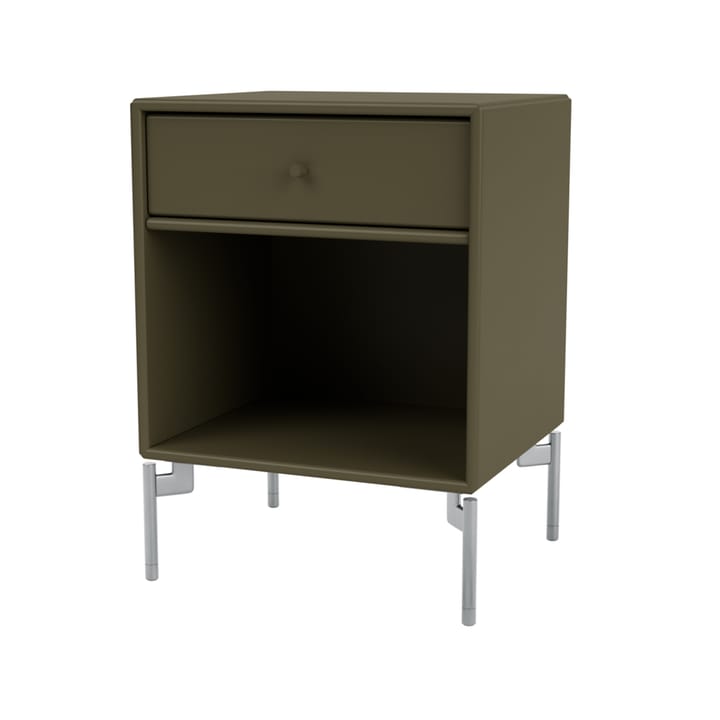 Dream bedside table - Oregano 139, chrome legs - Montana