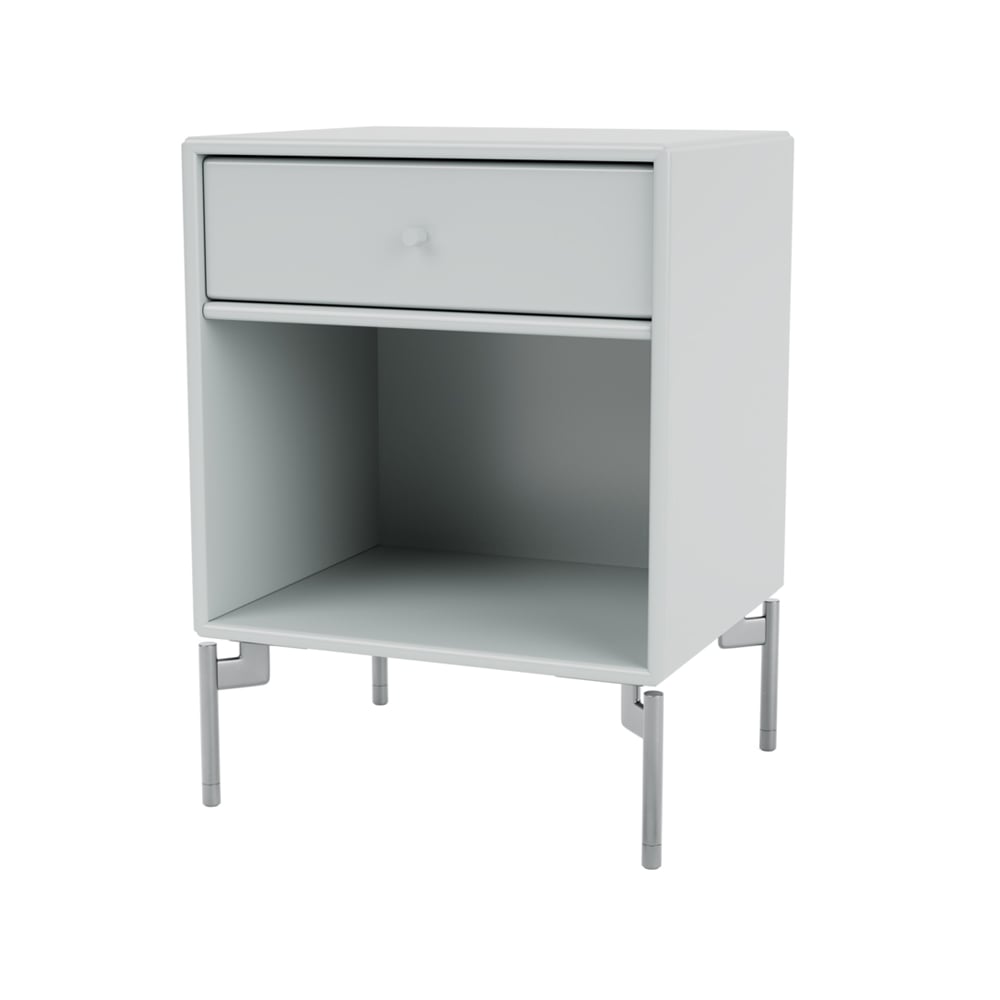 Montana Dream bedside table Oyster 156, chrome legs