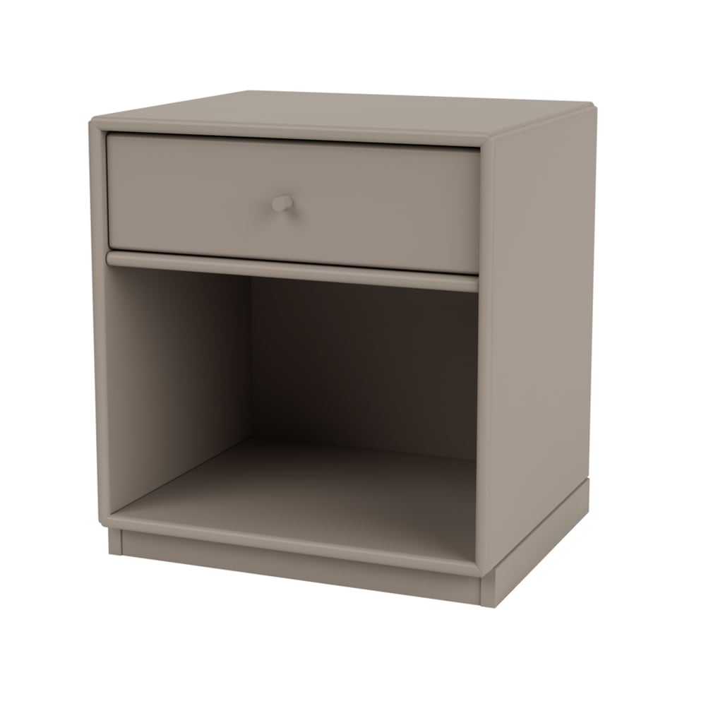 Montana Dream bedside table Truffle 141, base 3cm