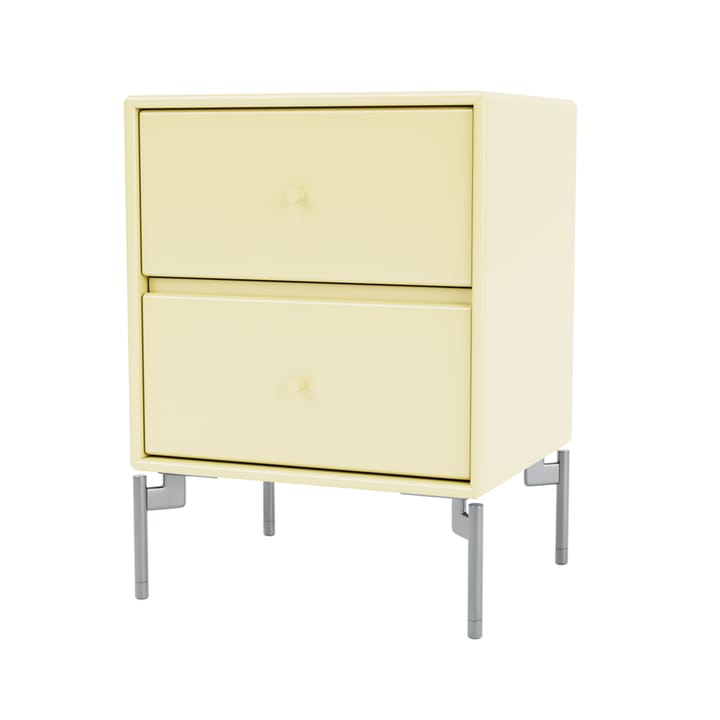 Drift bedside table, Camomile 159, chrome legs cm Montana