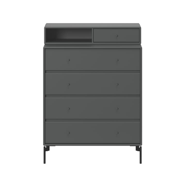 Keep dresser - Anthracite 04-black lacquered leg - Montana