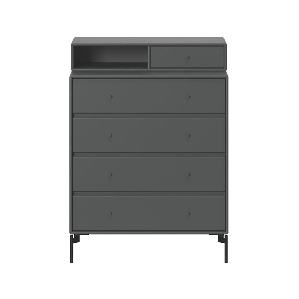 Montana Keep dresser Anthracite 04-black lacquered leg