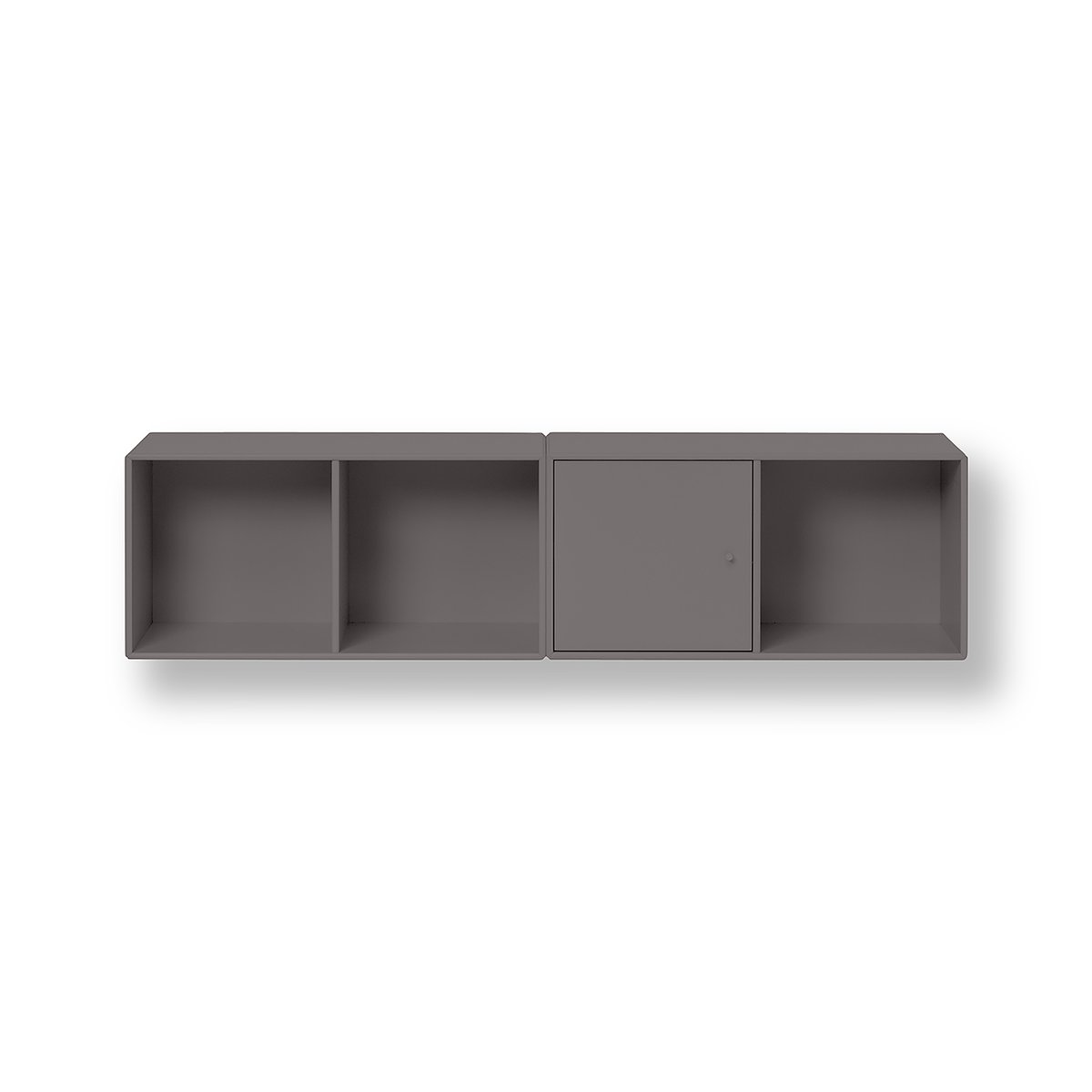 Montana Line shelf module wall hung 1 door Coffee 35