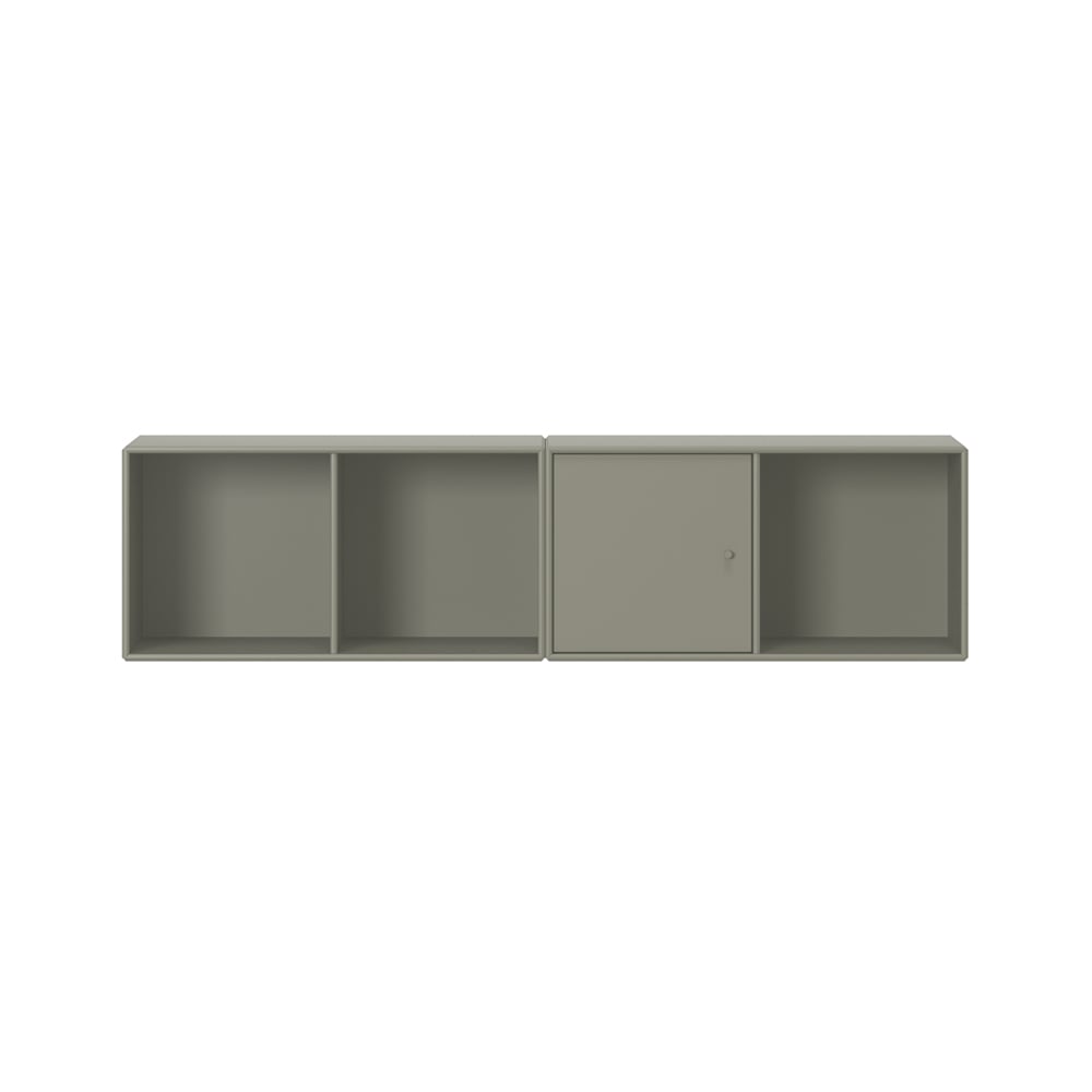 Montana Line shelf module wall hung 1 door Fennel 144