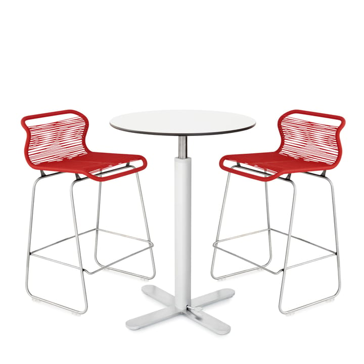 Panton One kitchen barstool, Holmes, stainless steel Montana