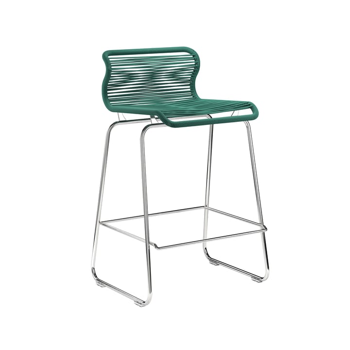 Panton One kitchen barstool, Holmes, stainless steel Montana