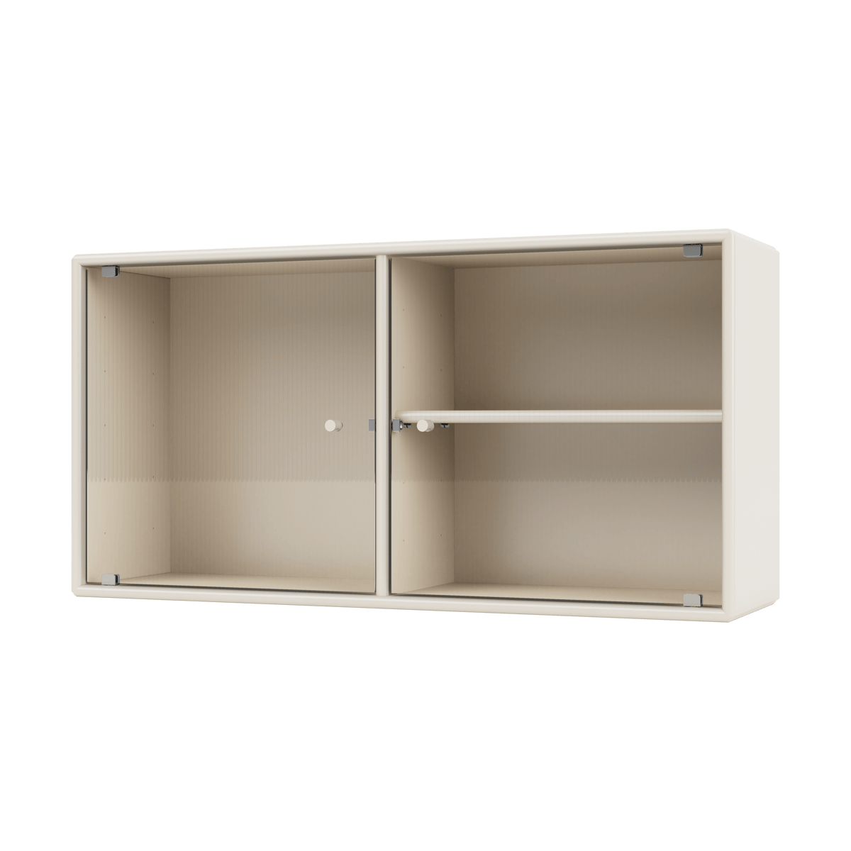 Montana Ripple I display cabinet 69.6x35.4x20 cm Oat