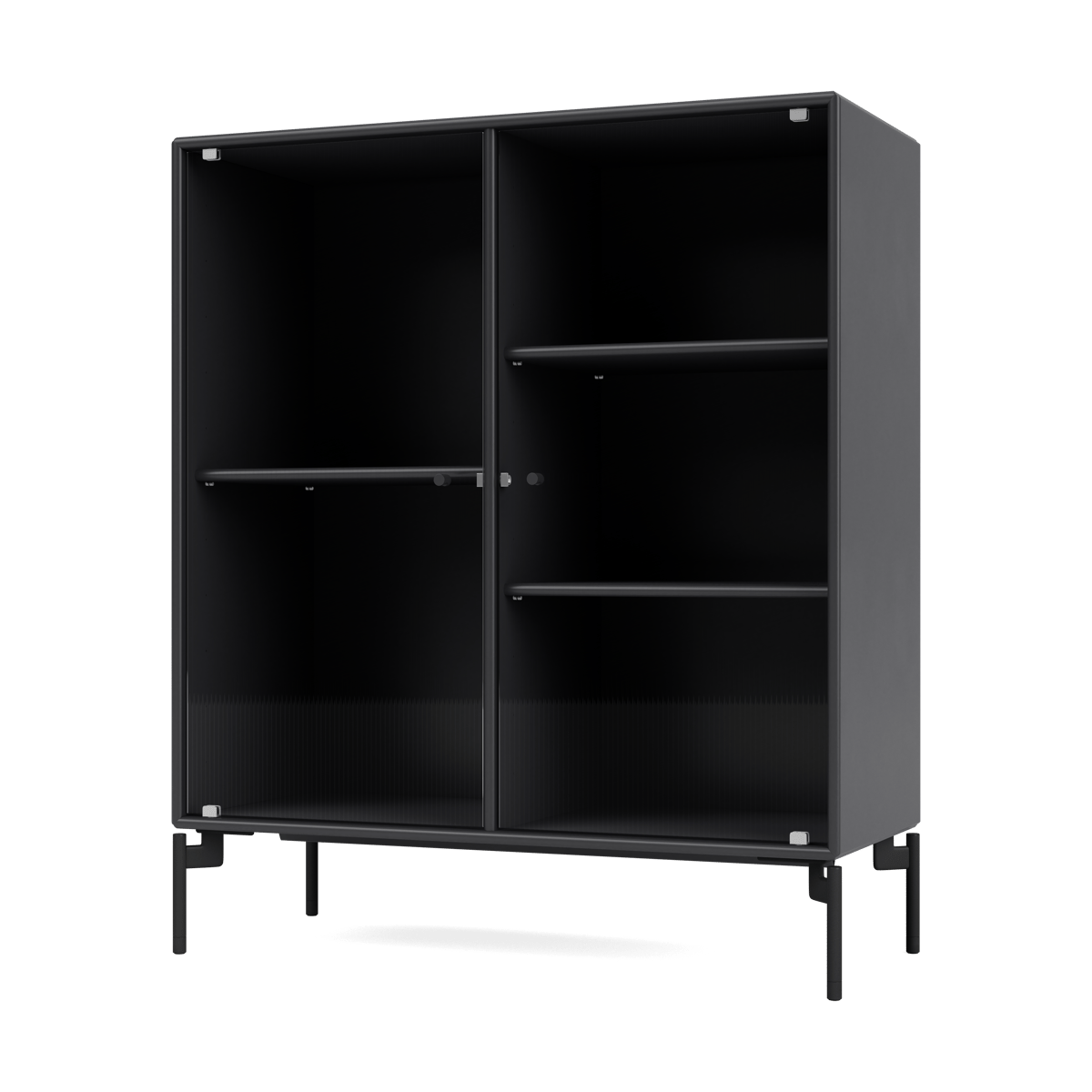 Montana Ripple II display cabinet 69.6x82.2x30 cm Anthracite-legs black