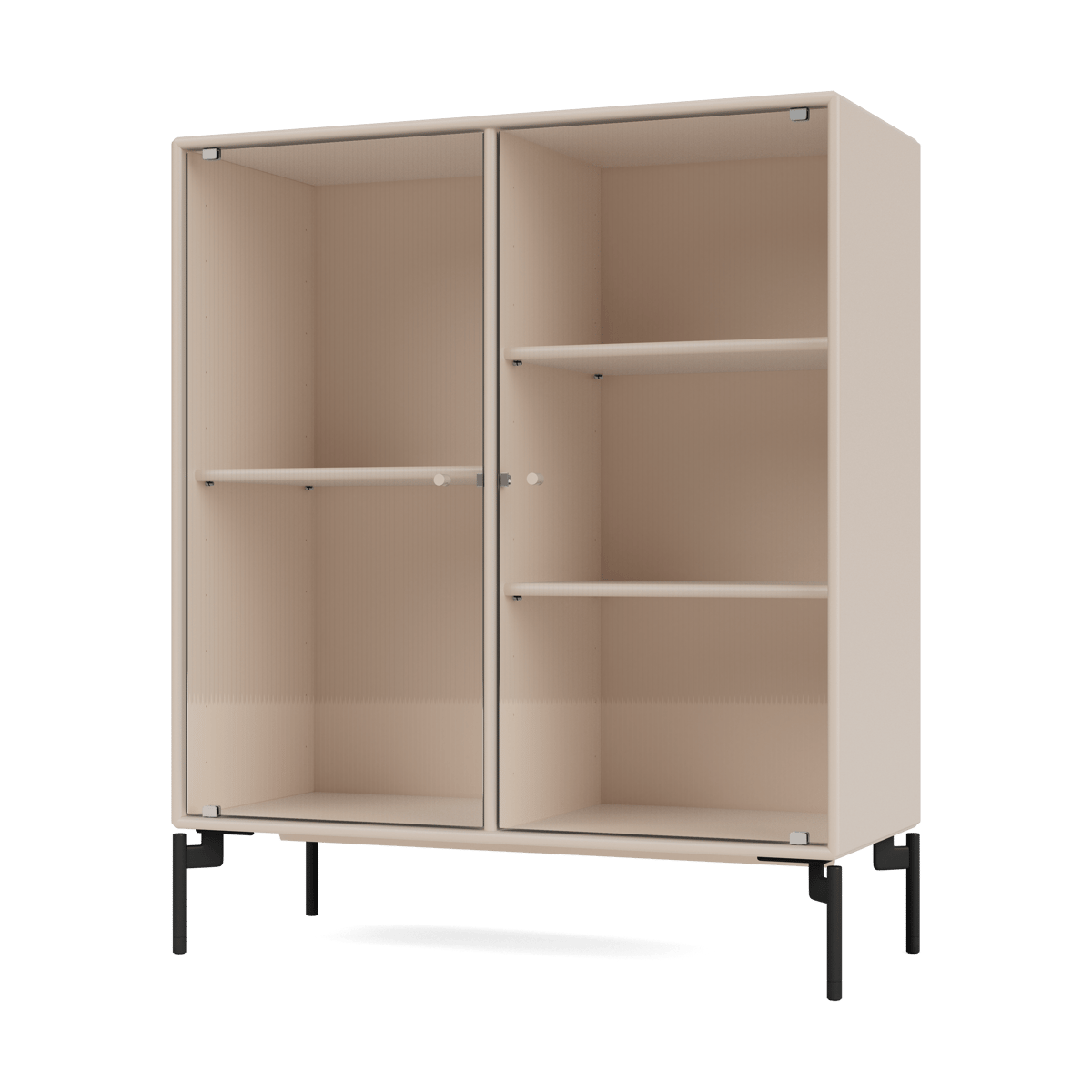 Montana Ripple II display cabinet 69.6x82.2x30 cm Clay-legs black