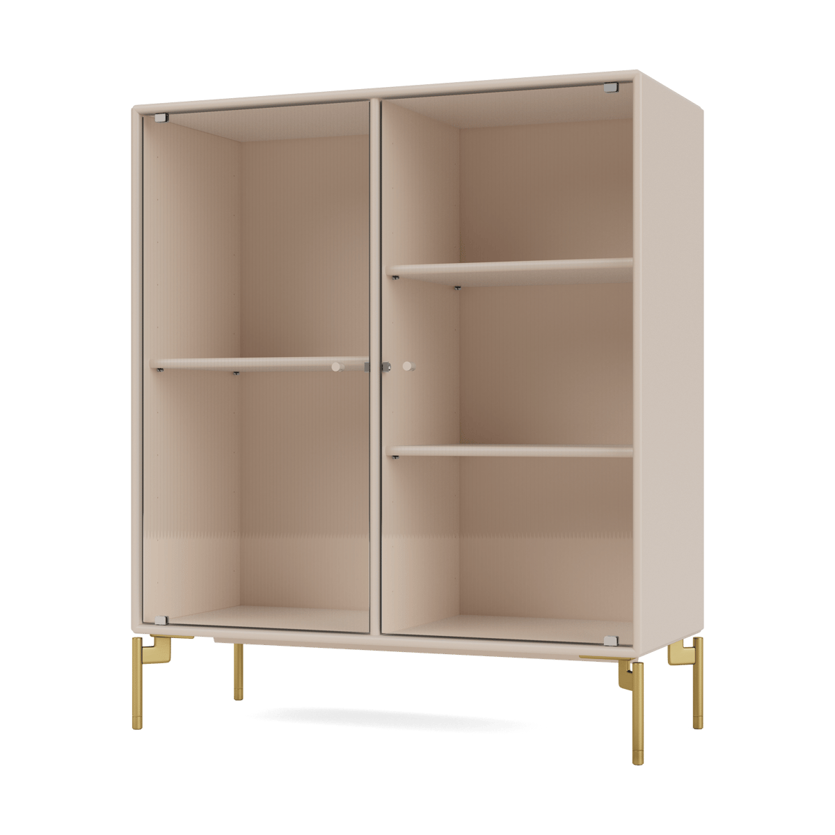 Montana Ripple II display cabinet 69.6x82.2x30 cm Clay-legs brass