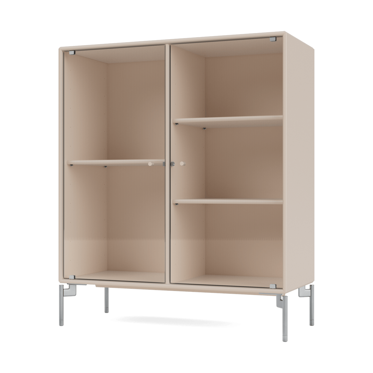 Montana Ripple II display cabinet 69.6x82.2x30 cm Clay-legs chrome