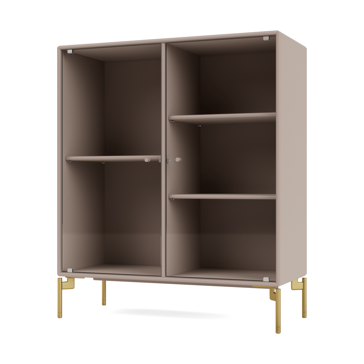 Montana Ripple II display cabinet 69.6x82.2x30 cm Mushroom-legs brass