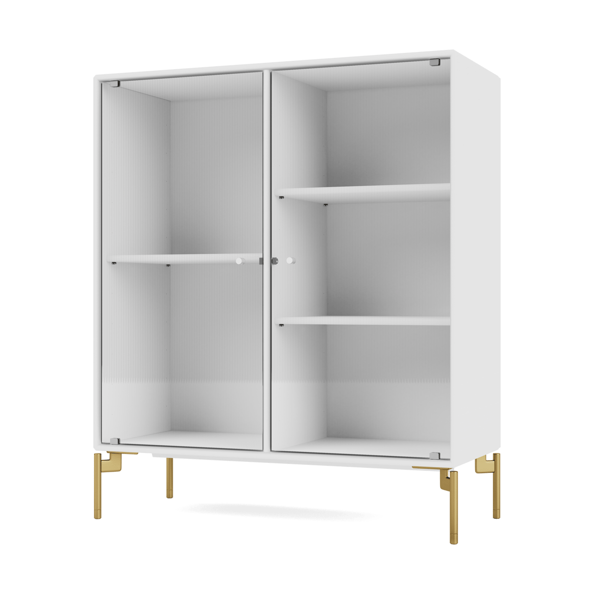 Montana Ripple II display cabinet 69.6x82.2x30 cm NewWhite-legs brass