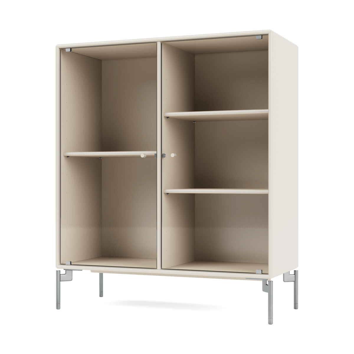 Montana Ripple II display cabinet 69.6x82.2x30 cm Oat-legs chrome