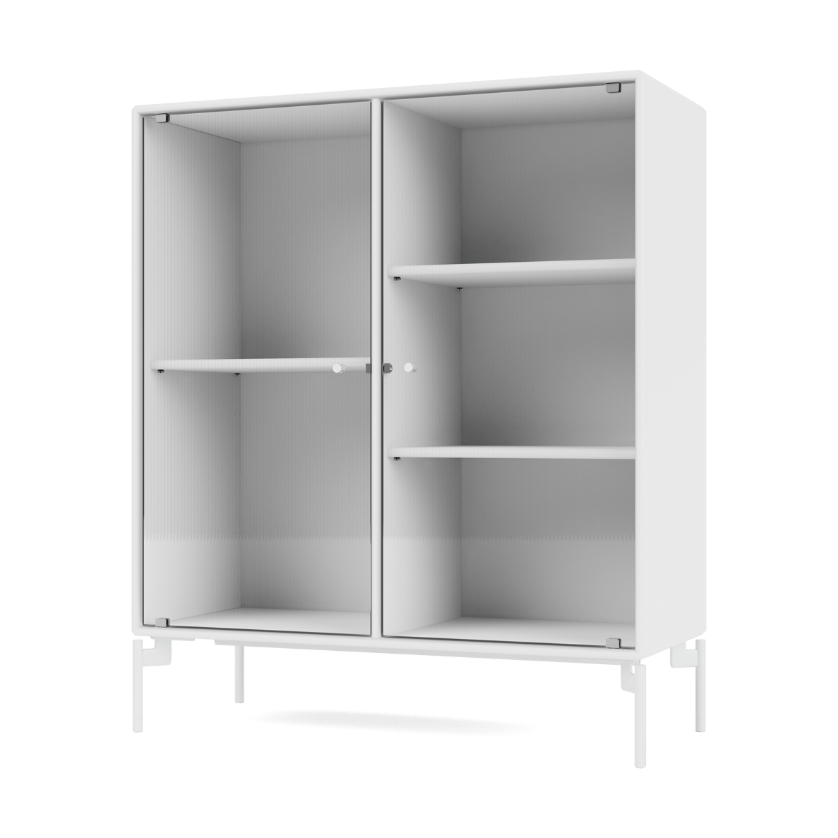 Montana Ripple II display cabinet 69.6x82.2x30 cm Snow-legs snow