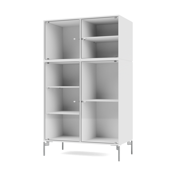 Ripple III display cabinet 69.6x117.6x38 cm - NewWhite-legs chrome - Montana