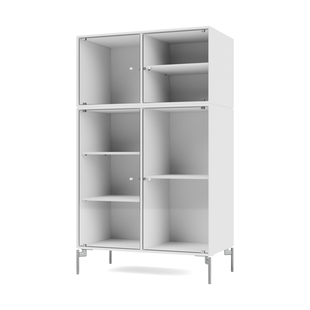 Montana Ripple III display cabinet 69.6x117.6x38 cm NewWhite-legs chrome