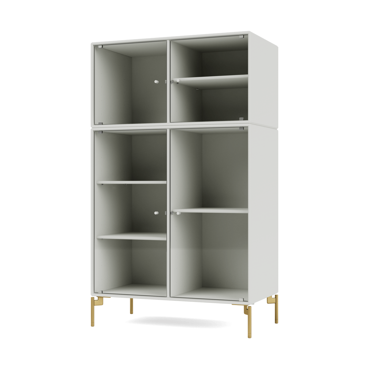 Montana Ripple III display cabinet 69.6x117.6x38 cm Nordic-legs brass