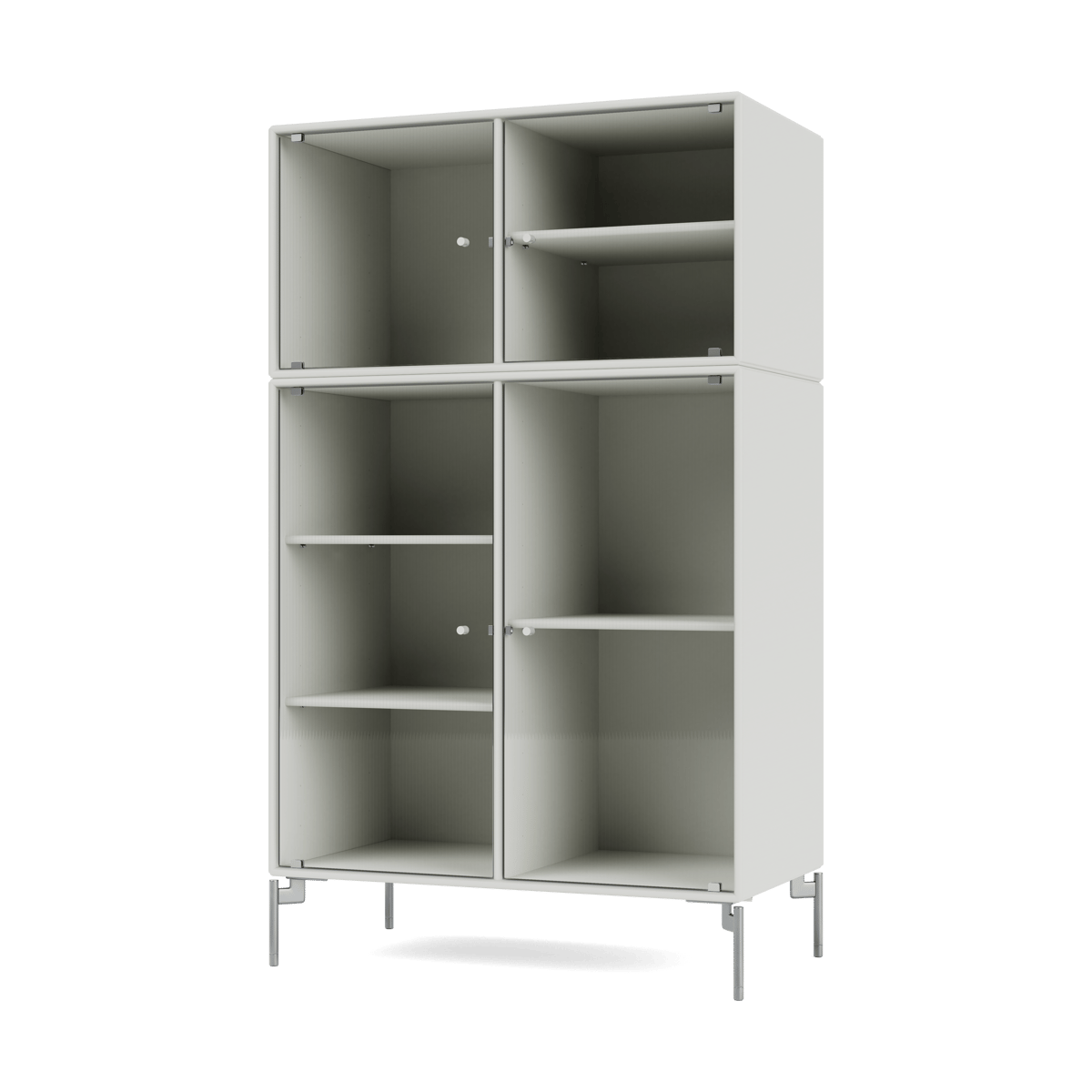 Montana Ripple III display cabinet 69.6x117.6x38 cm Nordic-legs chrome