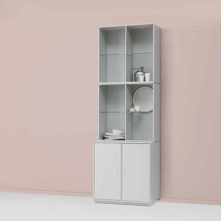 Rise display cabinet, New white 101, with base Montana