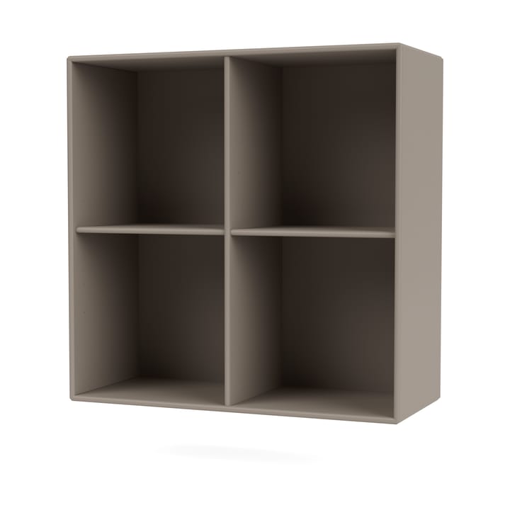 SHOW shelf 69.6x69.6 cm incl. suspension rail - 141-Truffle - Montana