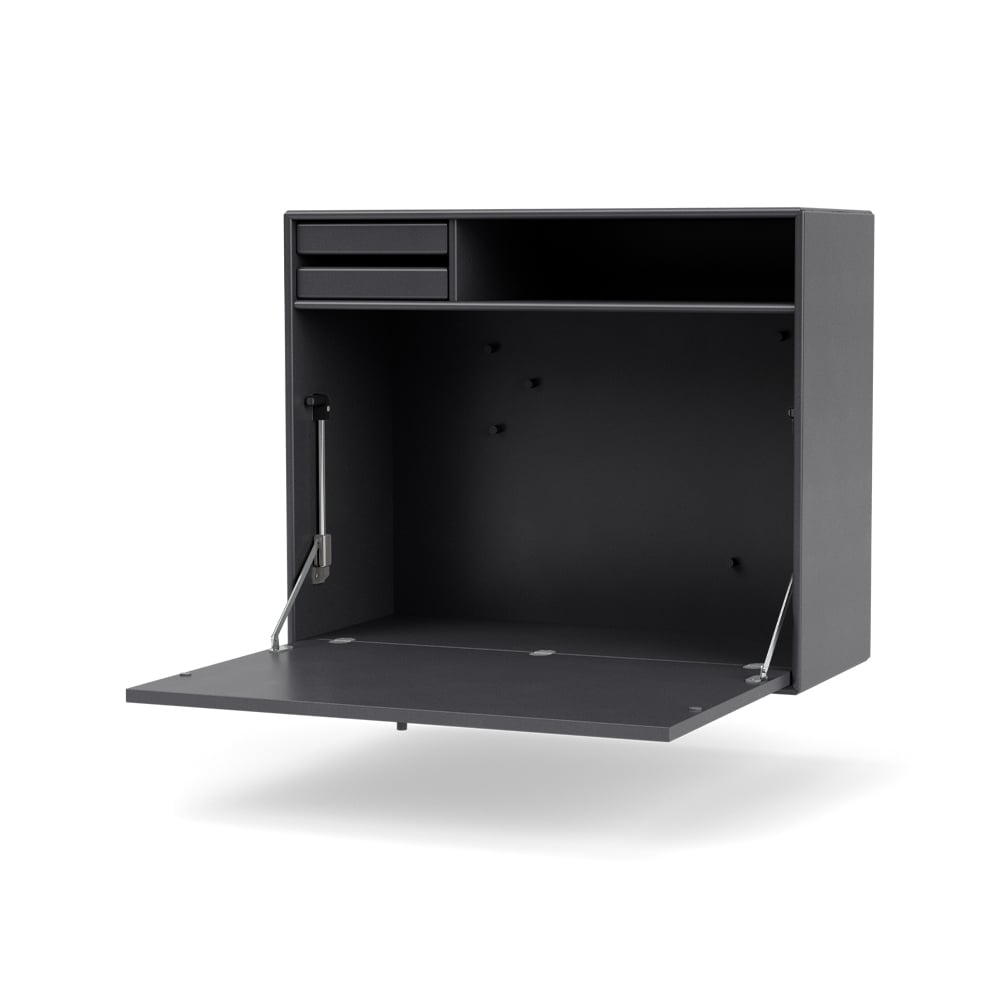 Montana STUDIO desk, wall hung Coal 36