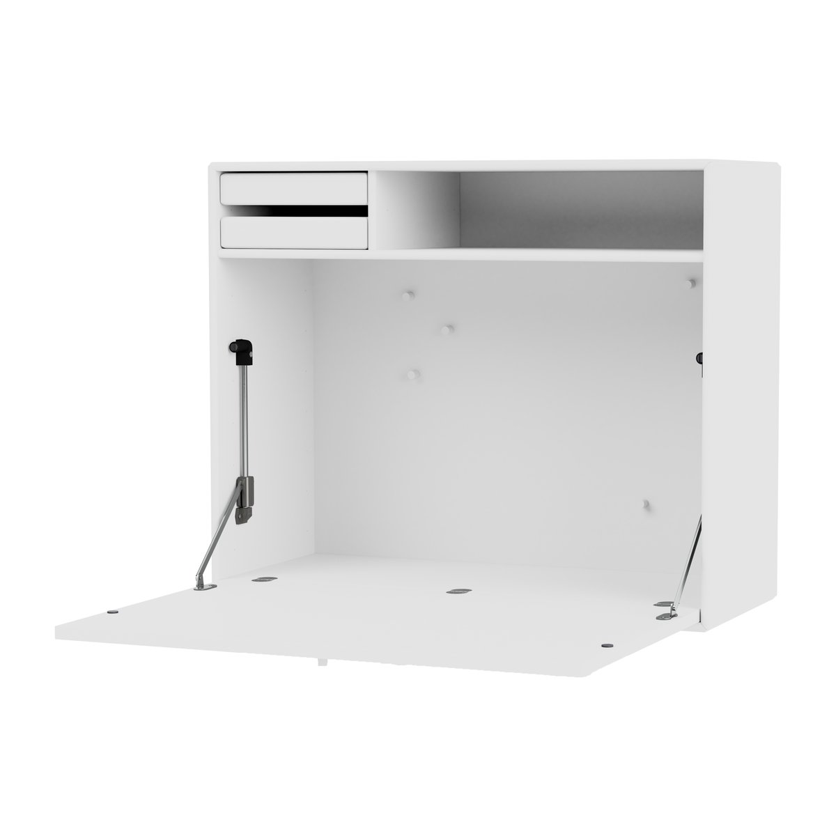 Montana STUDIO desk, wall hung New white