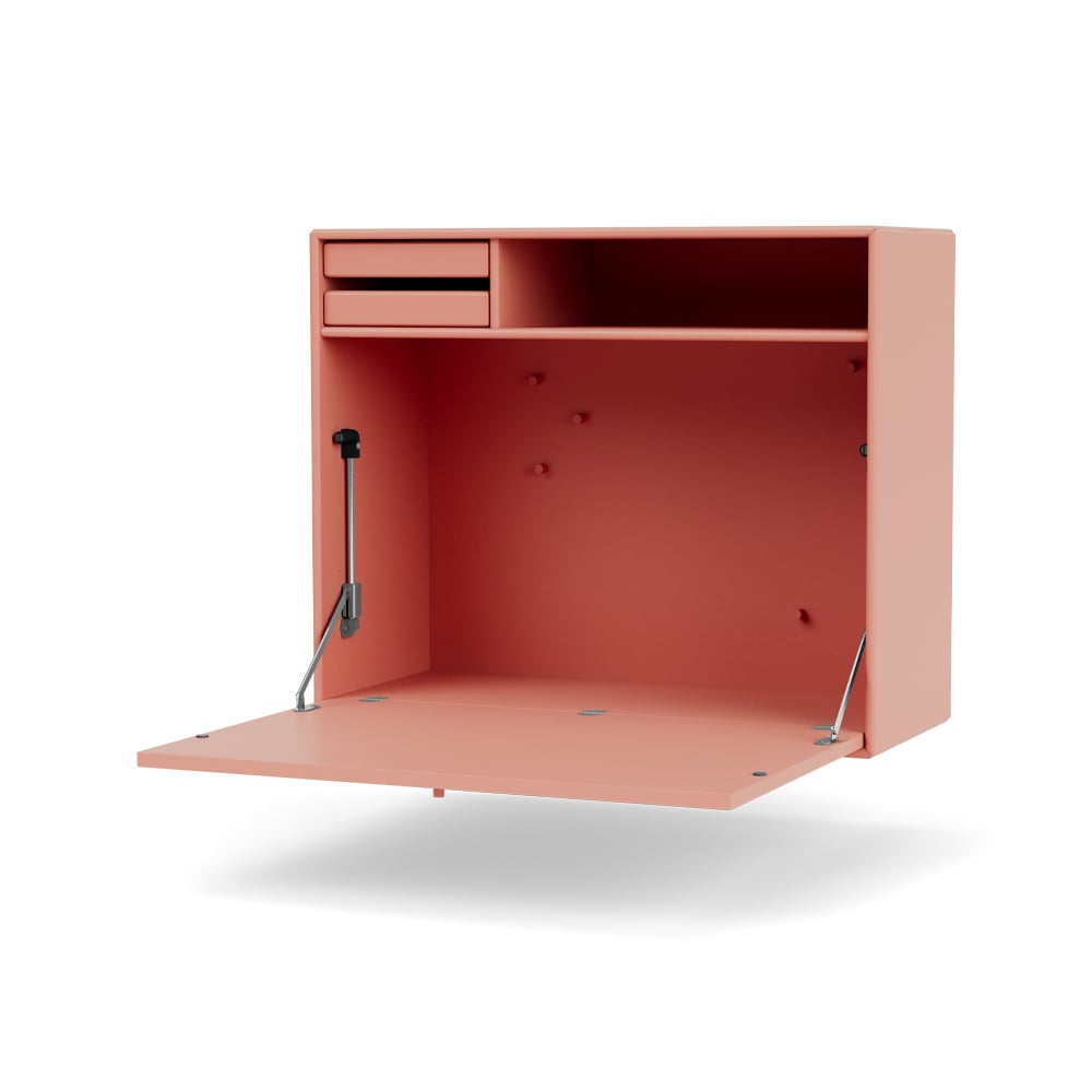 Montana STUDIO desk, wall hung Rhubarb 151