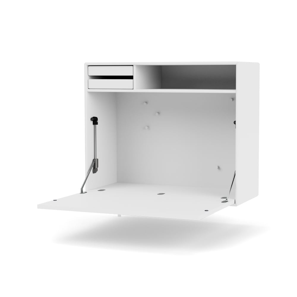 Montana STUDIO desk, wall hung Snow 38