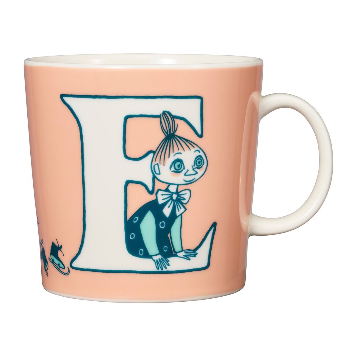 Moomin Arabia ABC Moomin mug 40 cl E | Scandinavian Design | Moomin mugs | Pink