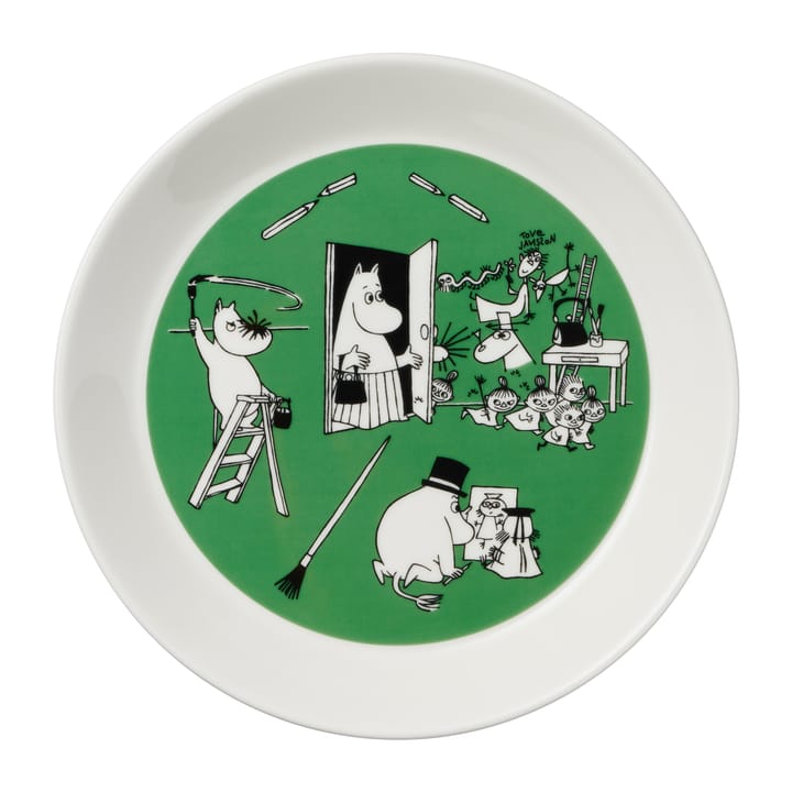 Drawing & Christmas Moomin plate 2 pieces, Ø19 cm Moomin Arabia