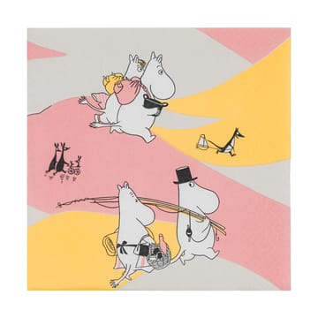 Family time paper napkin 33x33 cm 20-pack - Multi - Moomin Arabia