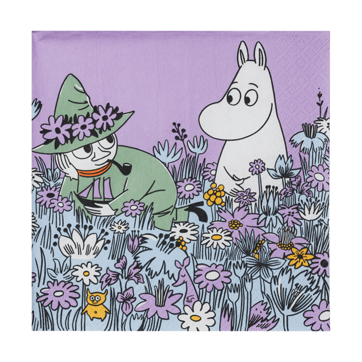 Friends forever paper napkin 33x33 cm 20-pack - Multi - Moomin Arabia