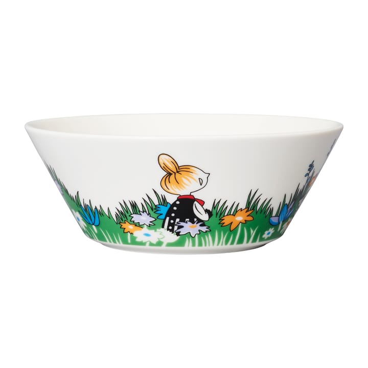 Little My and meadow Moomin bowl, White-multi Moomin Arabia