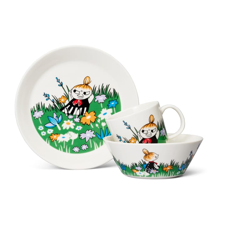 Little My and meadow Moomin bowl, White-multi Moomin Arabia