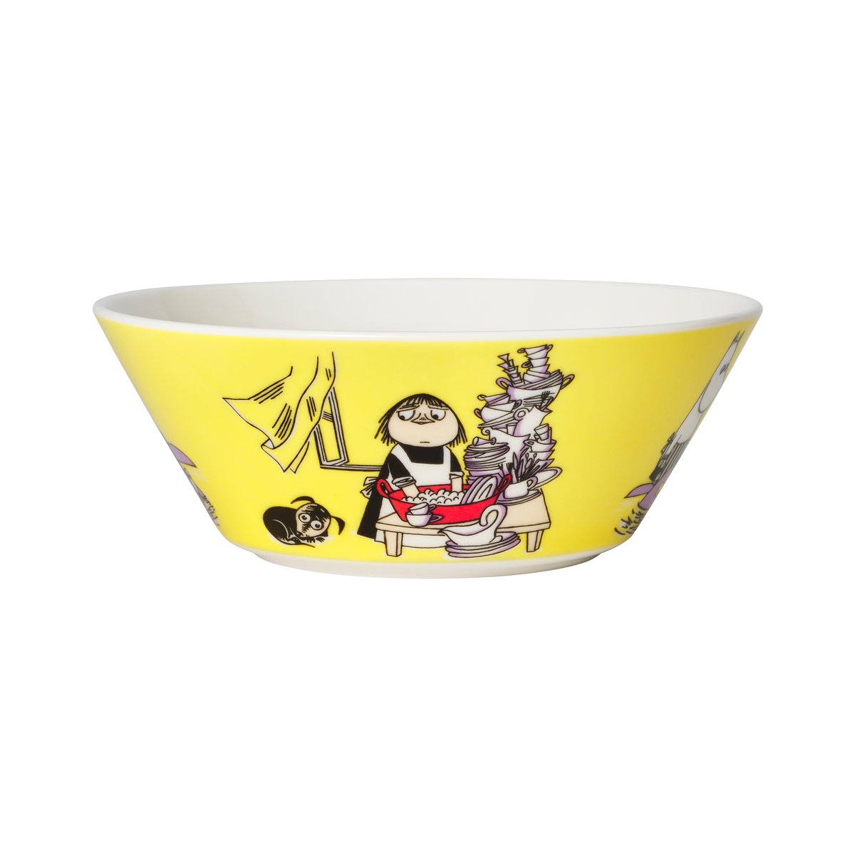 Moomin Arabia Misabel yellow Moomin bowl yellow | Scandinavian Design | Breakfast bowls | Yellow