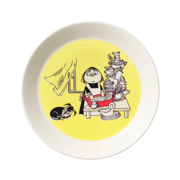 Misabel yellow Moomin plate - yellow - Moomin Arabia