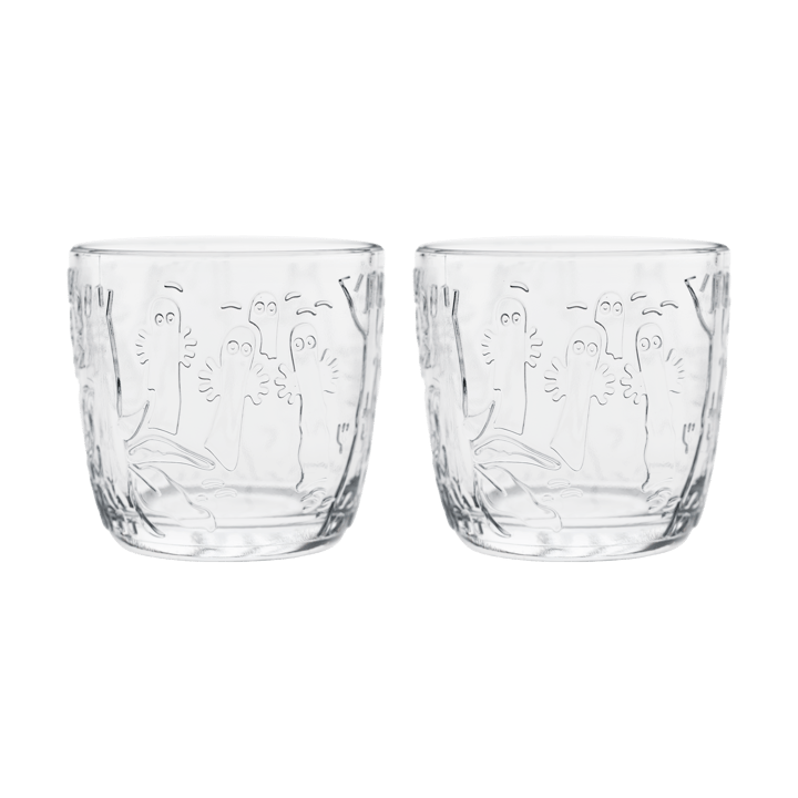 Moomin drinking glass 28 cl 2-pack - Clear - Moomin Arabia