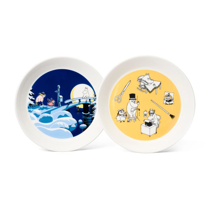 Moomin plate set Office & Winternight - Ø19 cm - Moomin Arabia