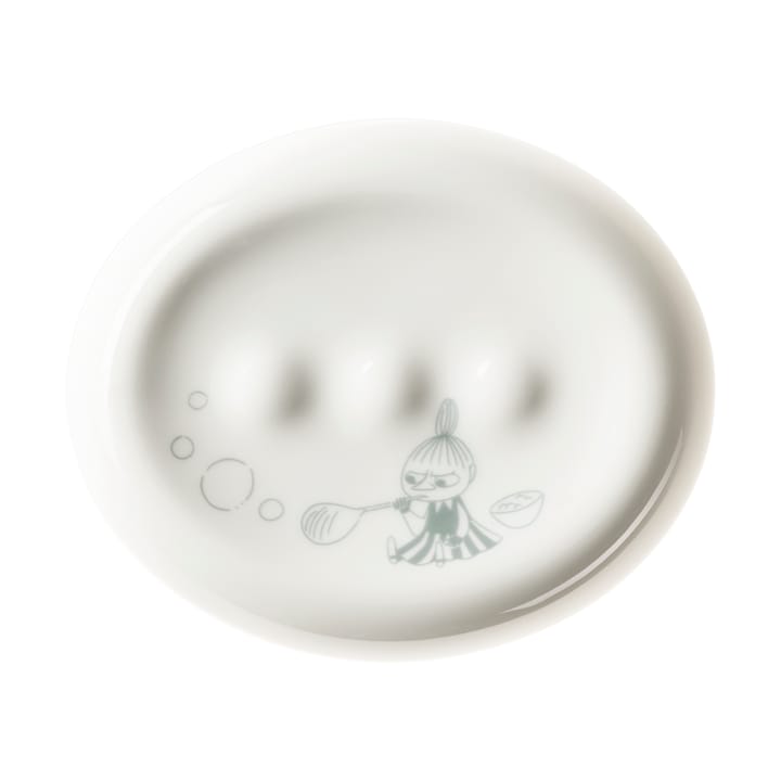 Moomin soap dish - Bath time green-white - Moomin Arabia